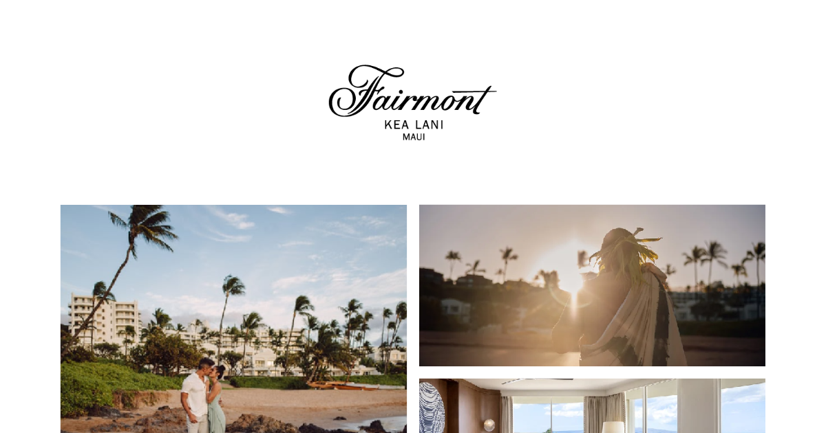 Sapphire Anniversary - Fairmont Kea Lani